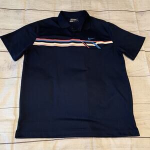 Nike Golf Dri Fit Tour Performance Mens Size XL Polo Shirt Blue